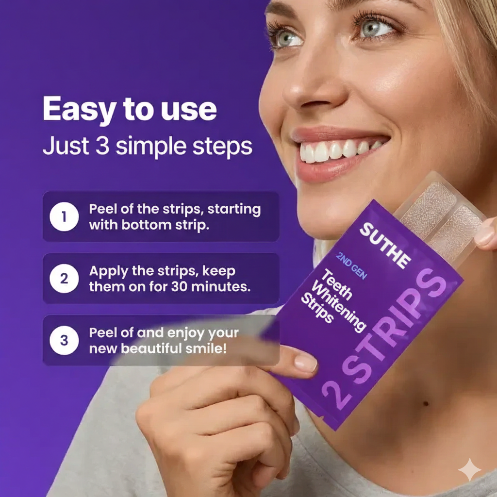 SUTHE™ Purple Teeth Whitening Strips